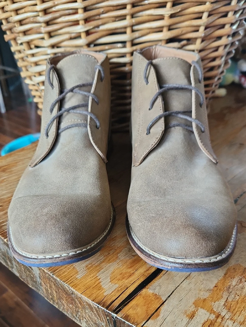 Madden M-Groves Men’s Lace-up Boots Faux‎ Leather sz 13 Brown Tan